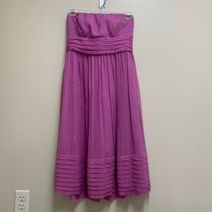 J.Crew Juliet Silk Chiffon Dress in Pink, 10 P